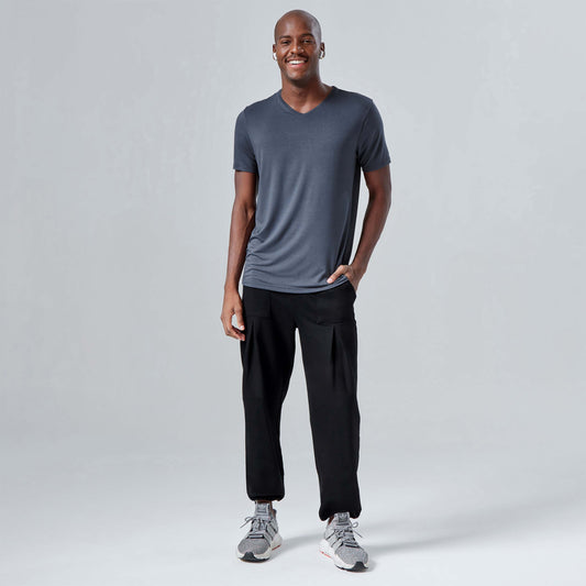 Tech T-Shirt Modal Gola V Masculina - Grafite