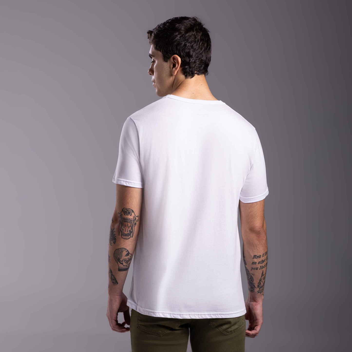 Tech T-Shirt Anti Odor Gola V Masculina - Branco