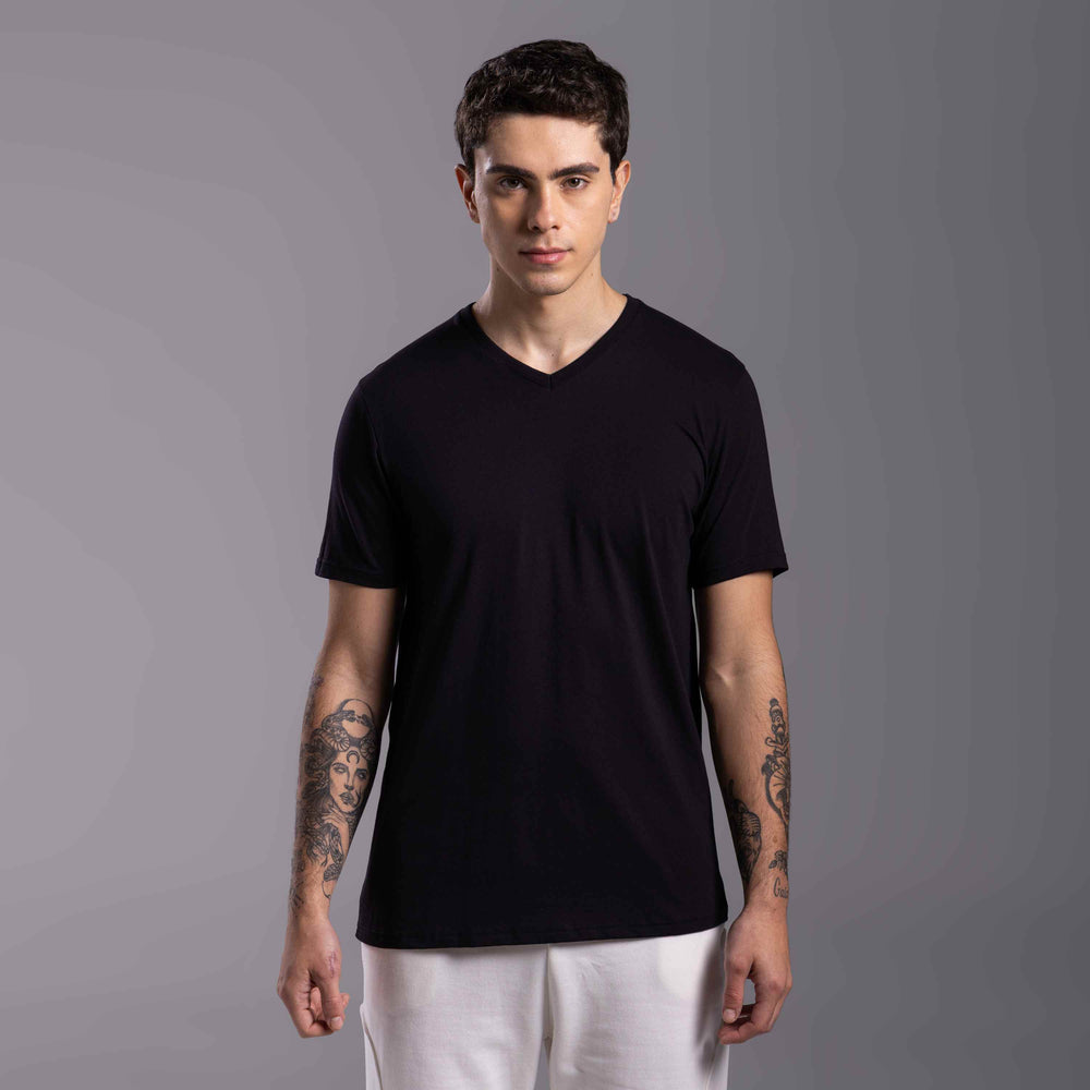Tech T-Shirt Anti Odor Gola V Masculina - Preto