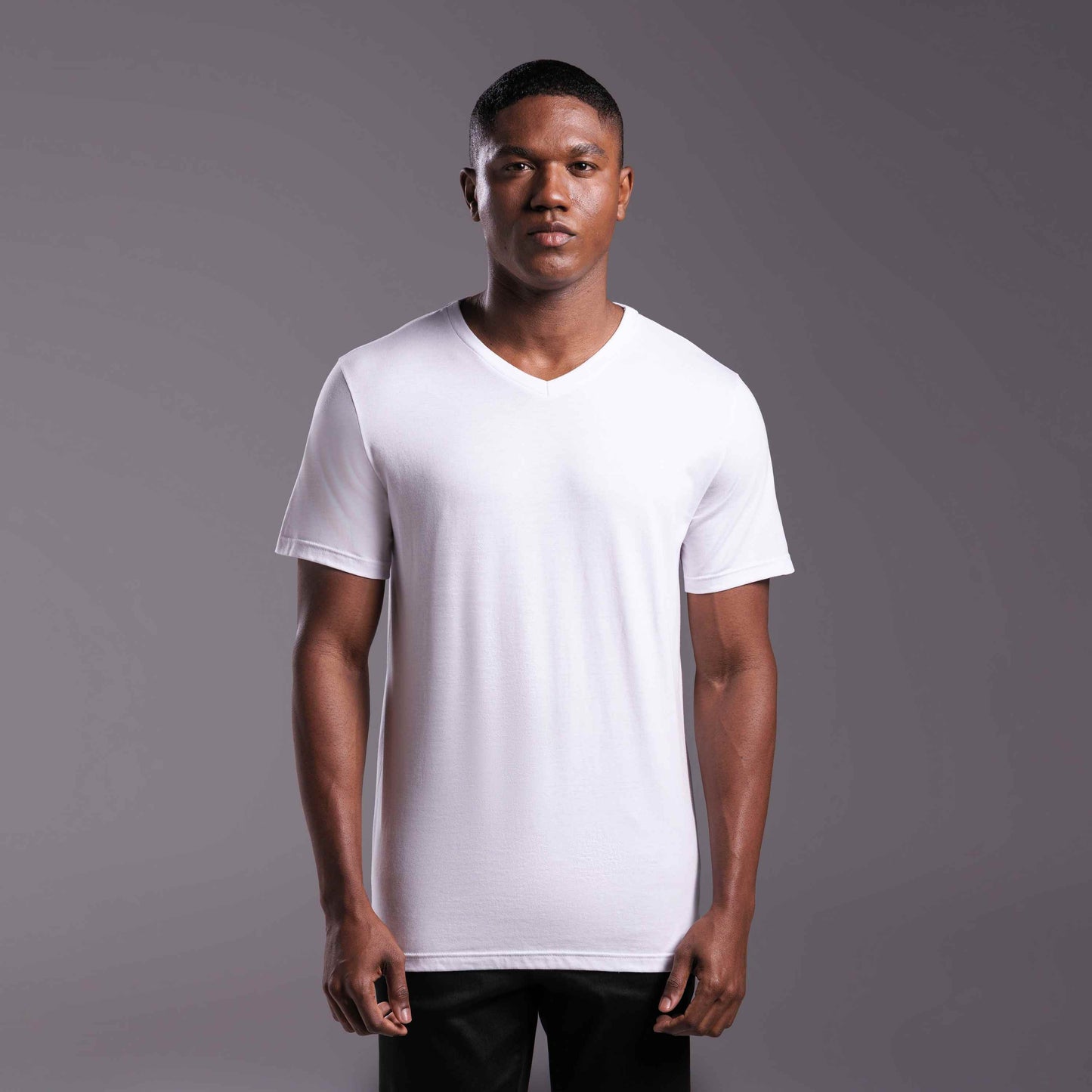 Tech T-Shirt Impermeável Gola V Masculina - Branco