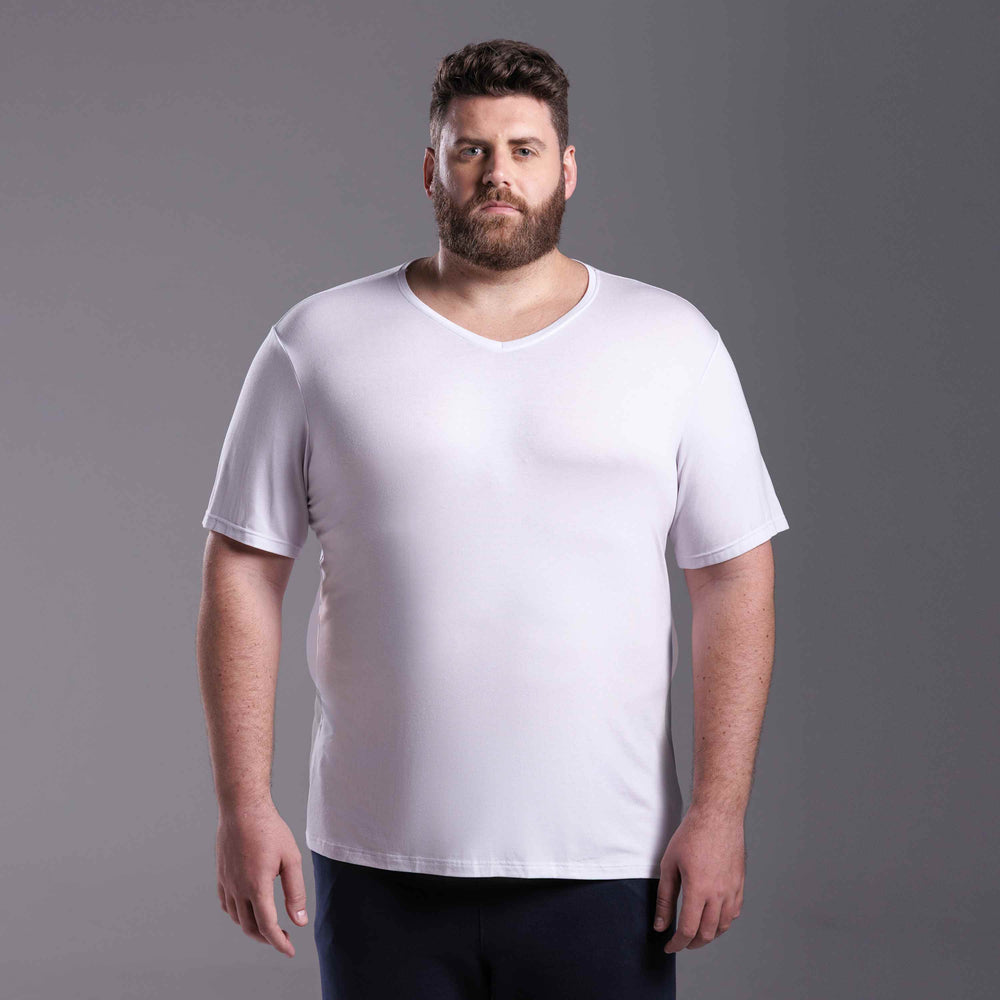 Tech T-Shirt Modal Gola V Plus Masculina - Branco