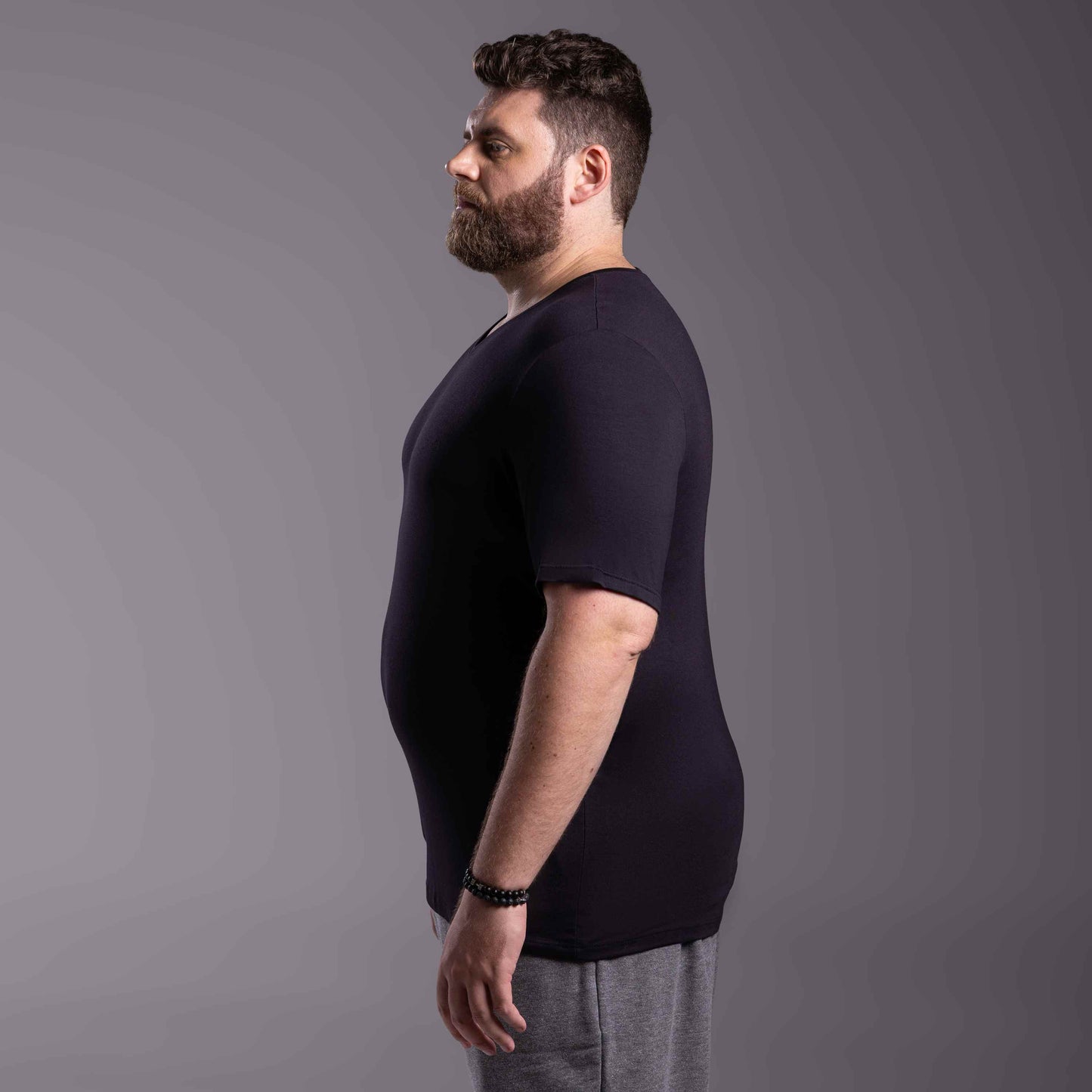 Tech T-Shirt Modal Gola V Plus Masculina - Preto