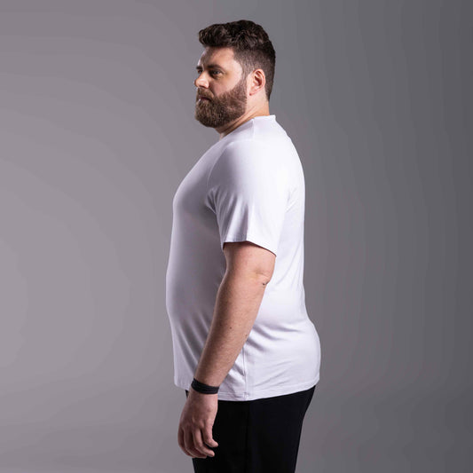 Tech T-Shirt Modal Plus Masculina - Branco