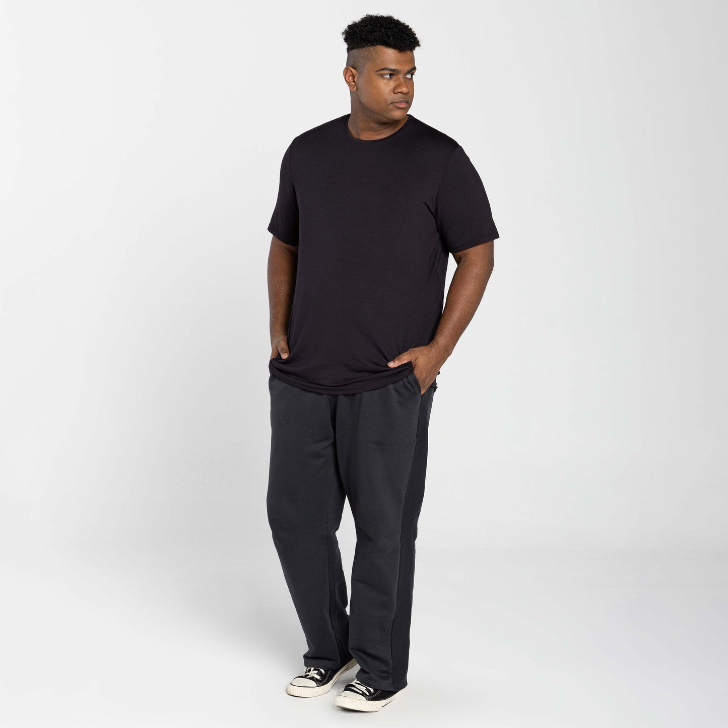 Tech T-Shirt Modal Plus Masculina - Preto