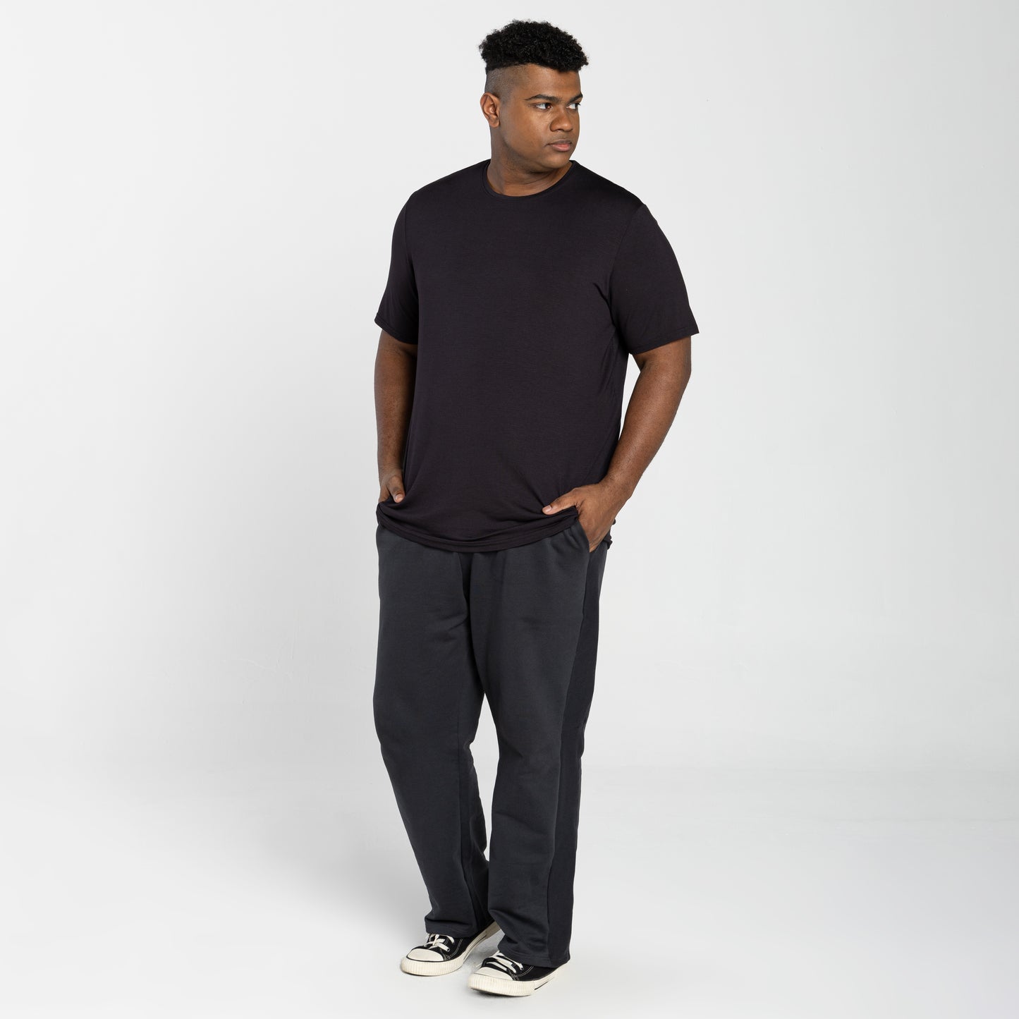 Tech T-Shirt Modal Plus Masculina - Preto