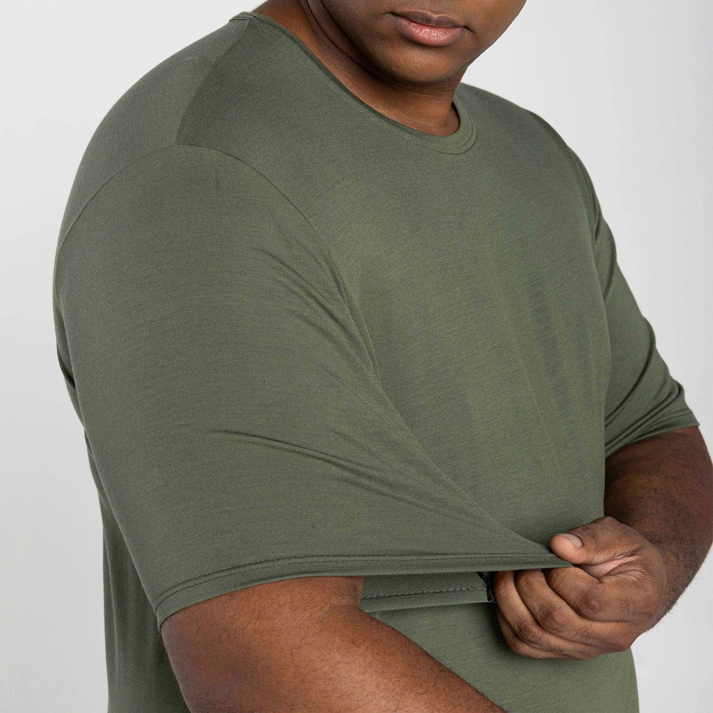 Tech T-Shirt Modal Plus Masculina - Verde Figo