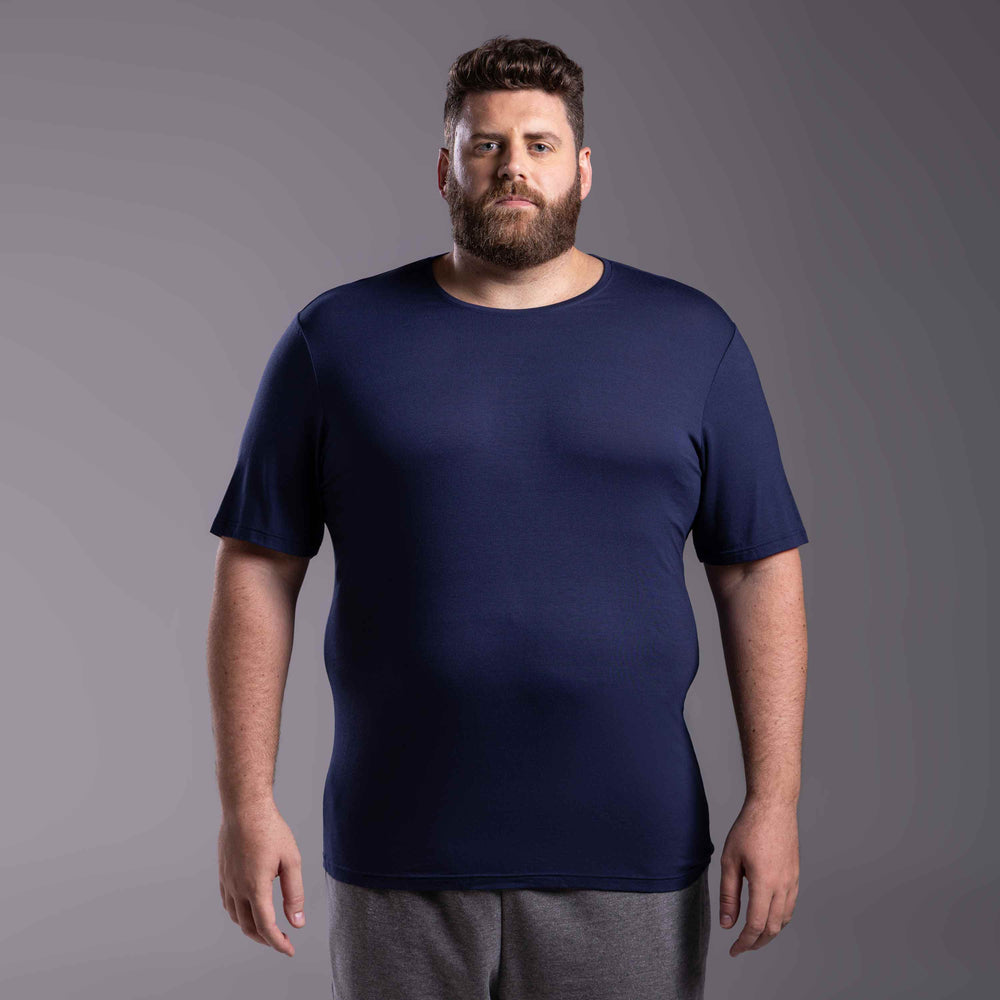 Tech T-Shirt Modal Plus Masculina - Azul Marinho