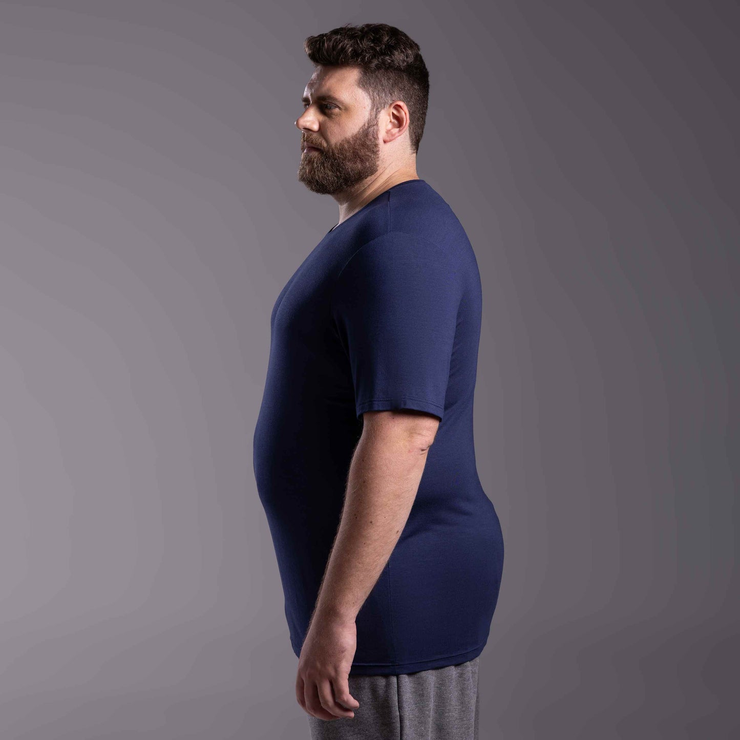 Tech T-Shirt Modal Plus Masculina - Azul Marinho