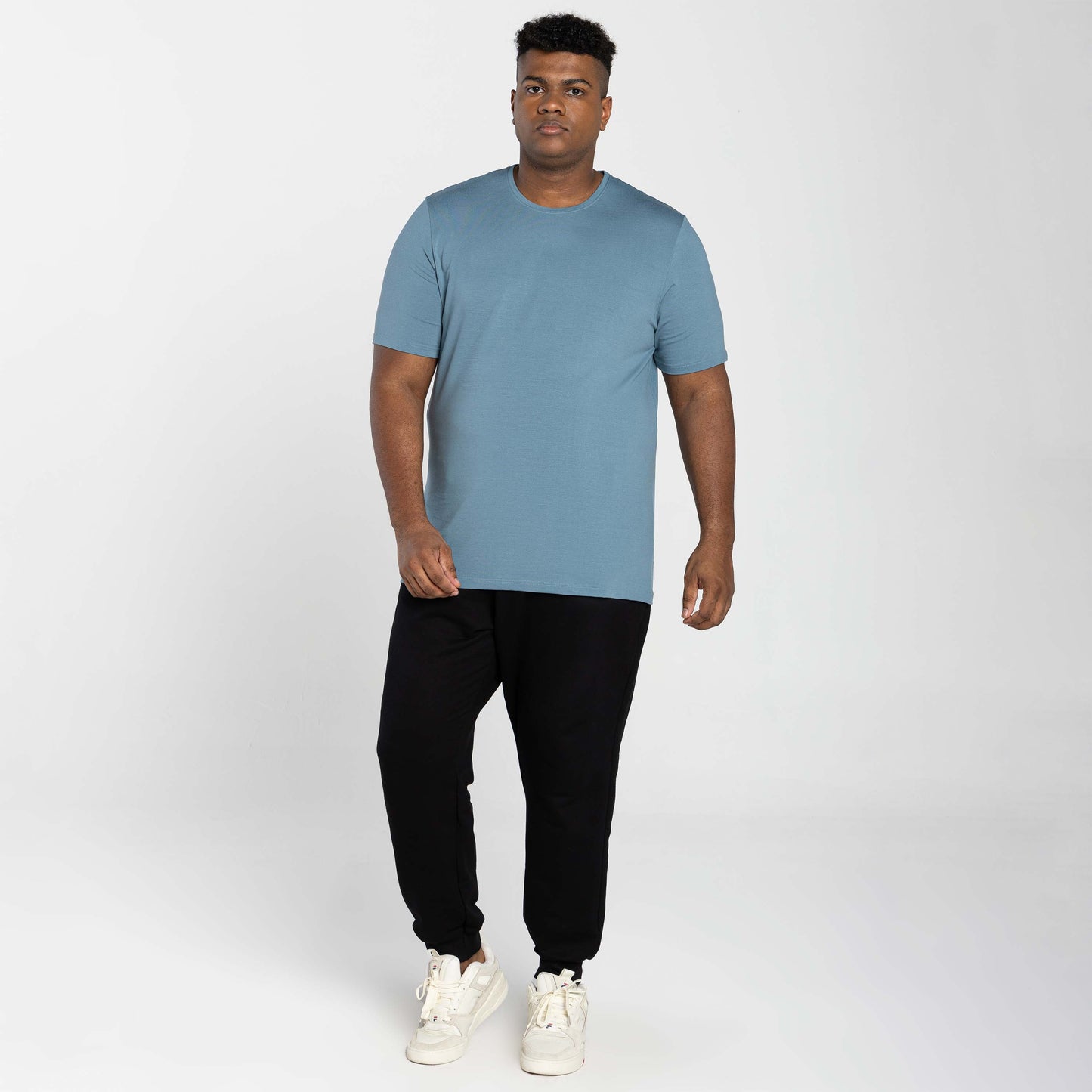 Tech T-Shirt Modal Plus Masculina - Azul Stone