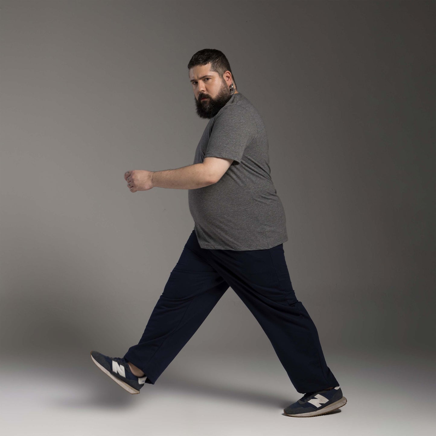 Tech T-Shirt Anti Odor Plus Masculina - Mescla Escuro