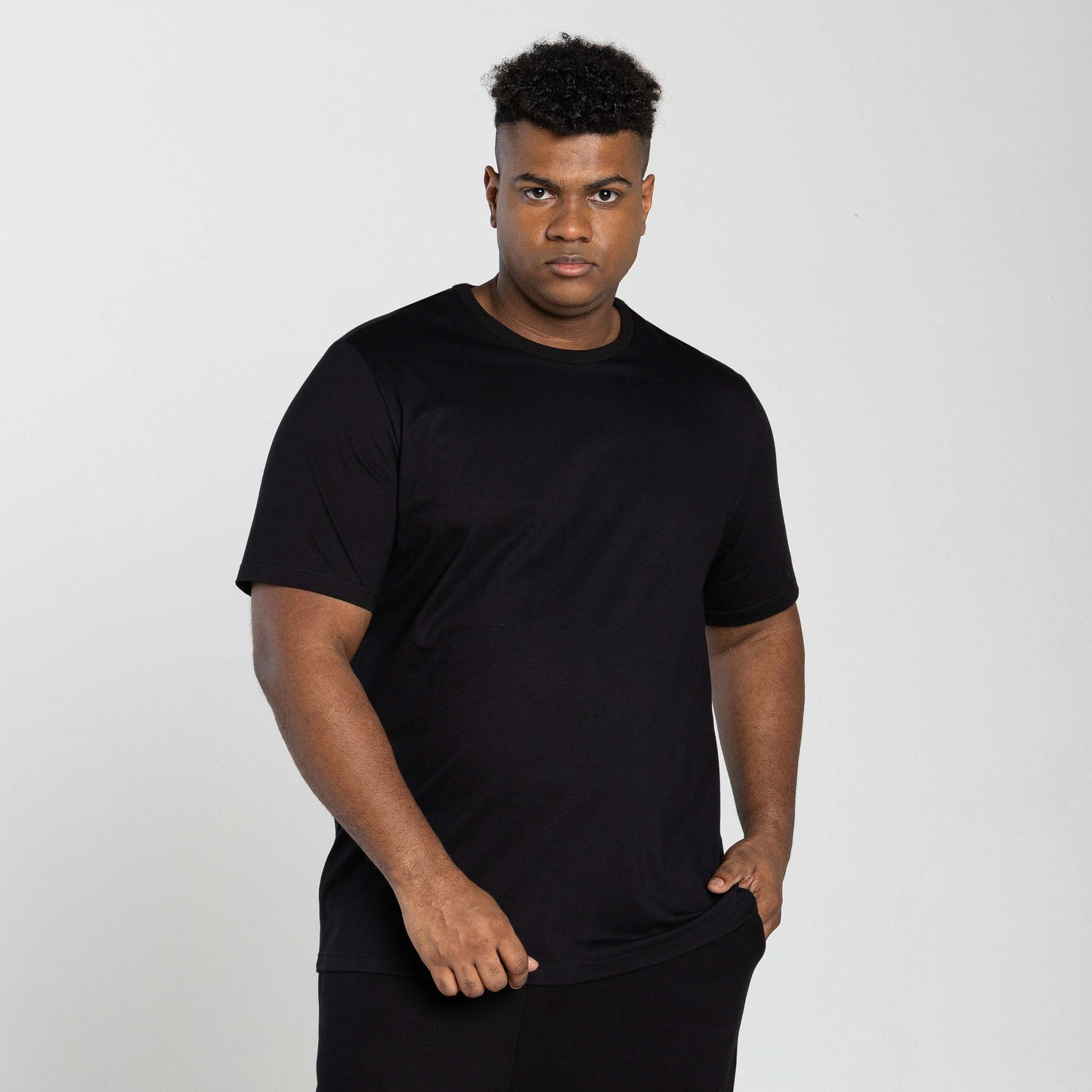 Tech T-shirt Impermeável Plus Masculina - Preto