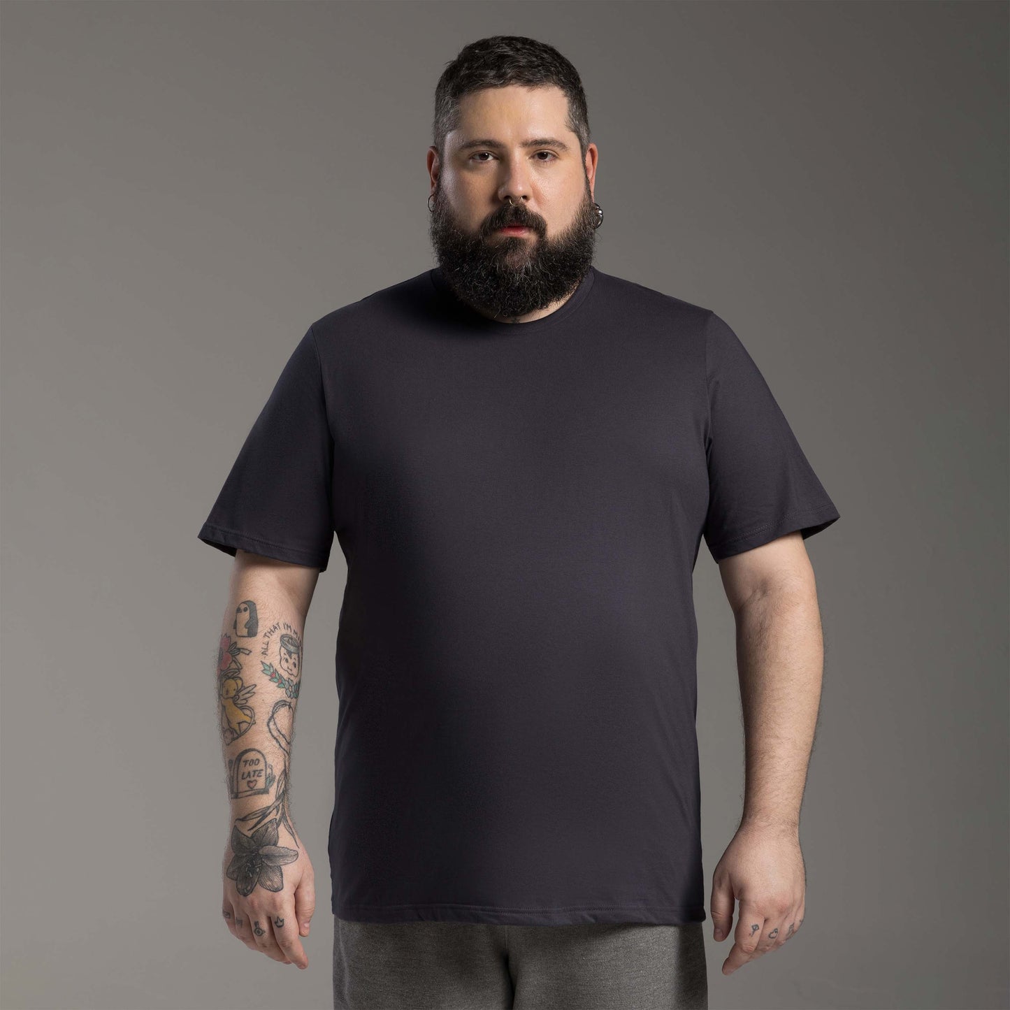 Tech T-shirt NoLiquid Plus Masculina - Grafite