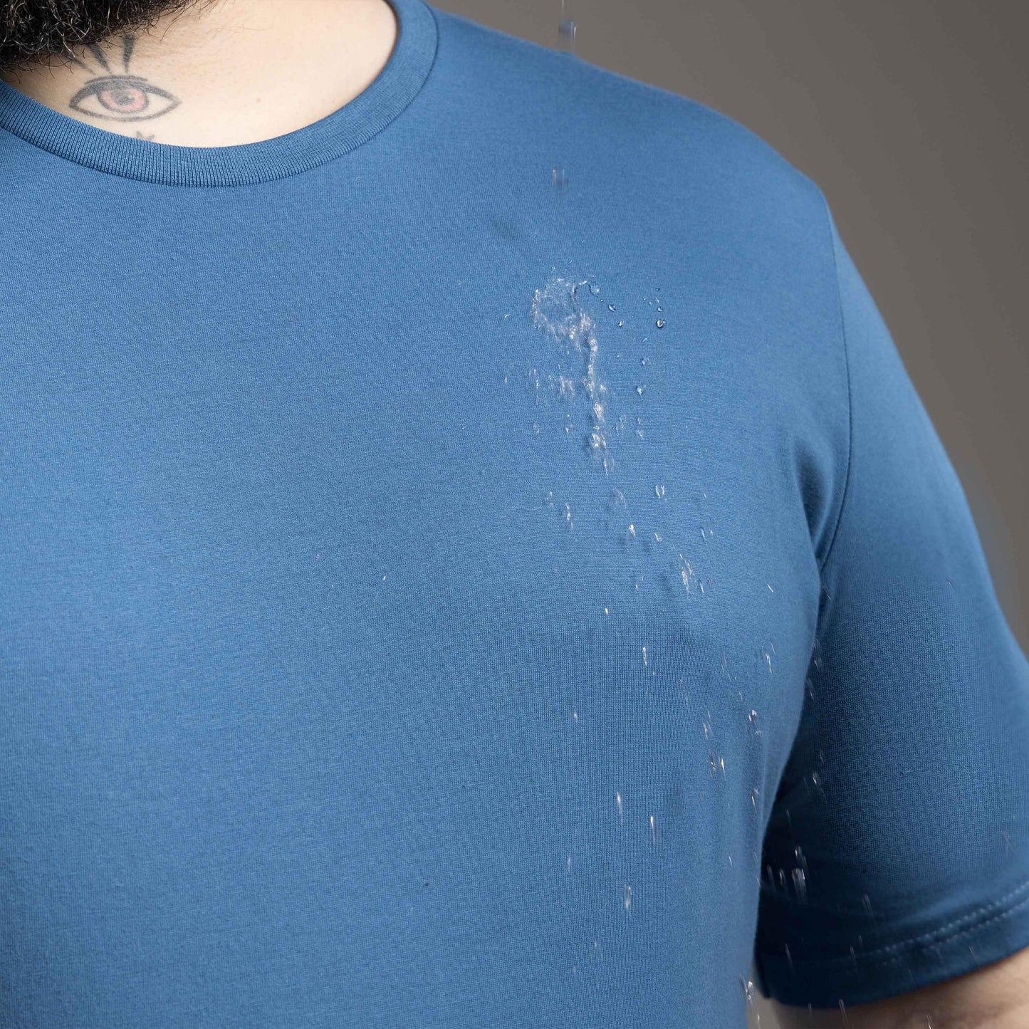 Tech T-shirt Impermeável Plus Masculina - Azul Ártico