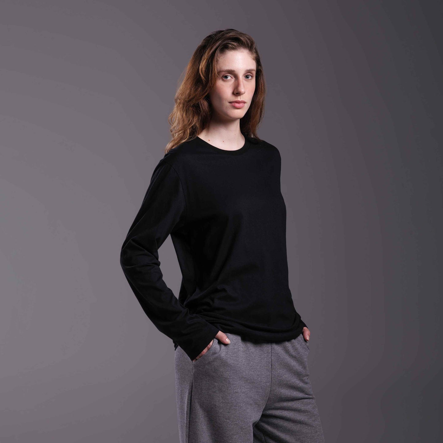 Tech T-Shirt UV Manga Longa Feminina - Preto