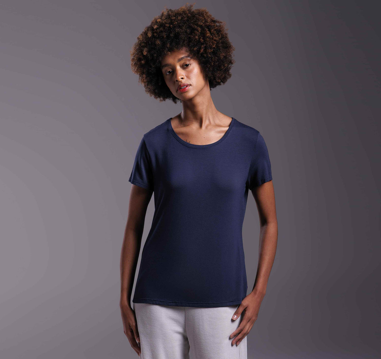Tech T-Shirt Modal Feminina - Azul Marinho