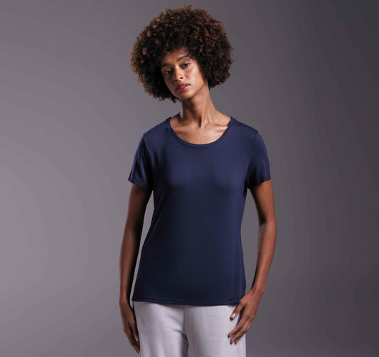 Tech T-Shirt Modal Feminina - Azul Marinho