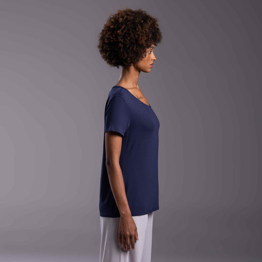 Tech T-Shirt Modal Feminina - Azul Marinho
