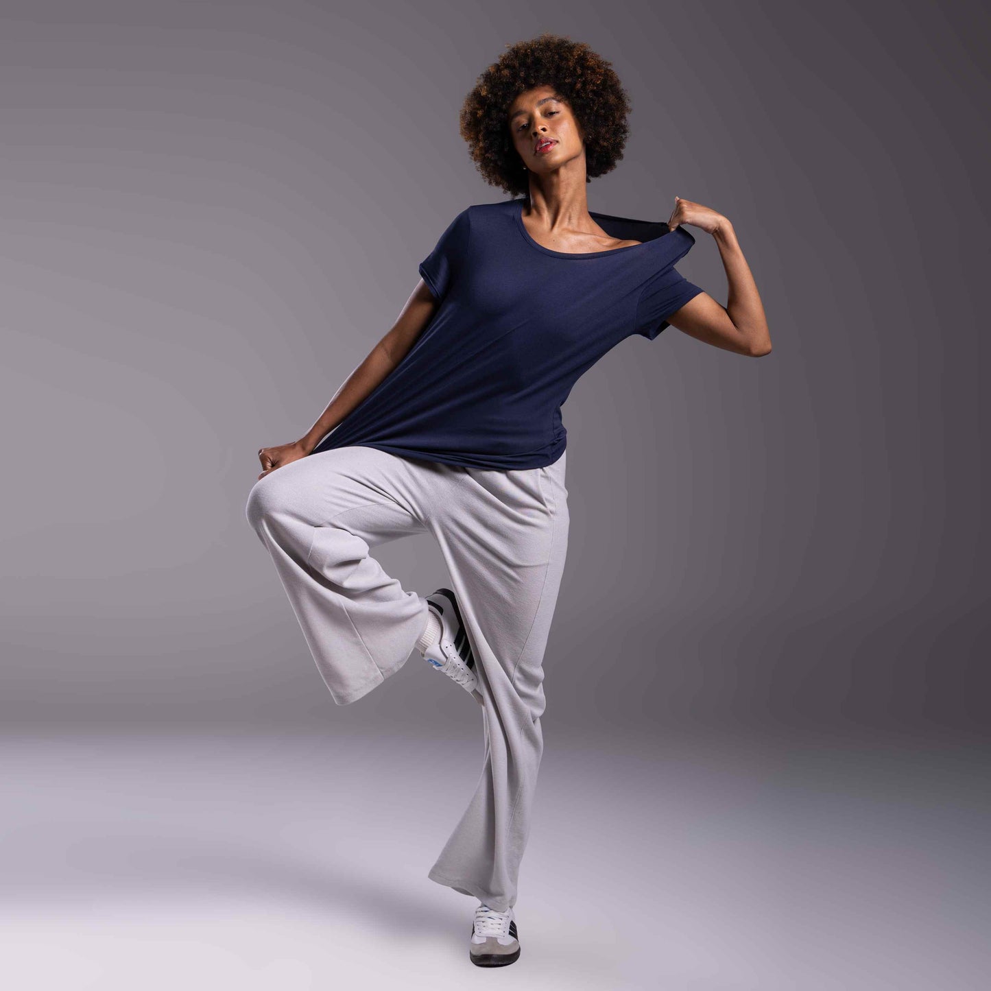 Tech T-Shirt Modal Feminina - Azul Marinho