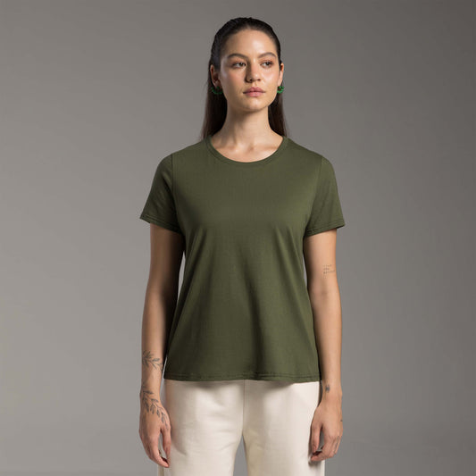 Tech T-Shirt Anti Odor Feminina - Verde Figo