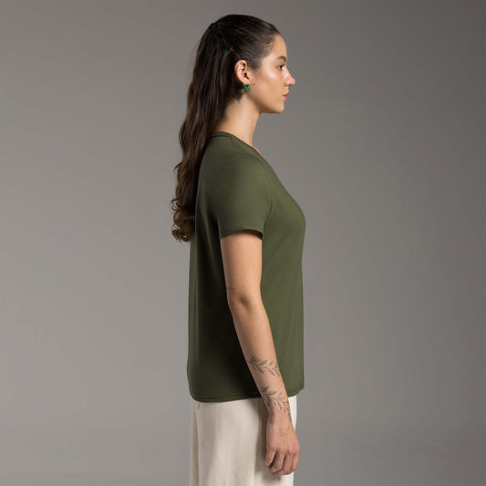 Tech T-Shirt Anti Odor Feminina - Verde Figo