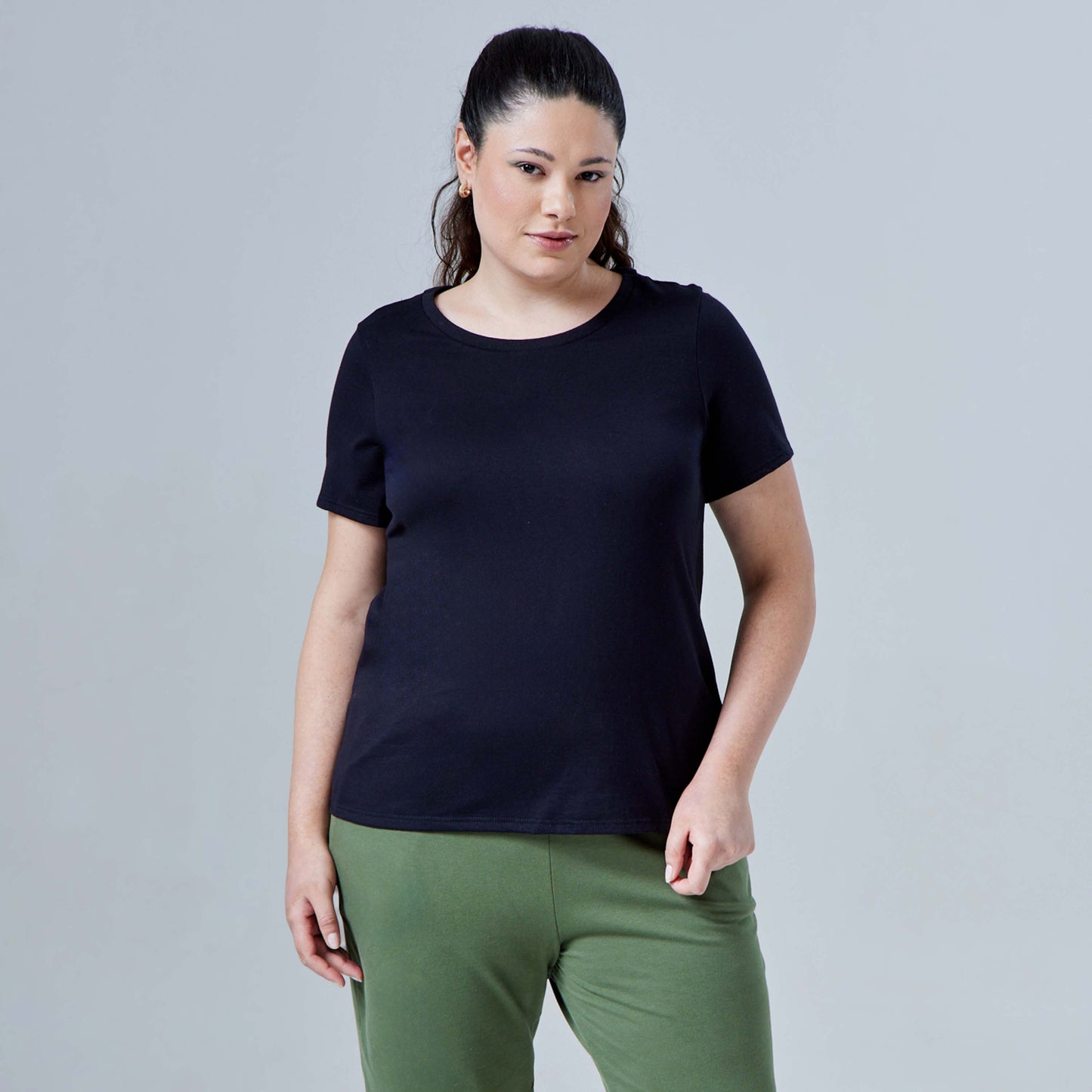 Tech T-Shirt Air Plus Feminina - Preto