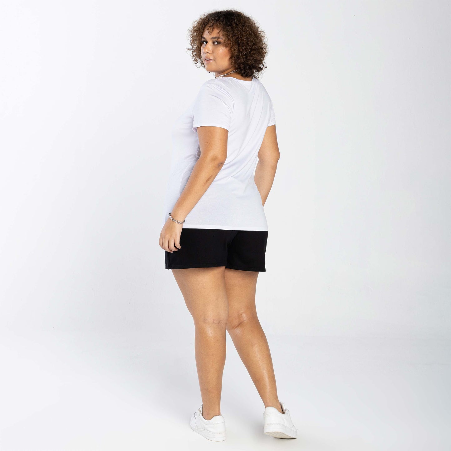 Tech T-Shirt Modal Plus Feminina - Branco