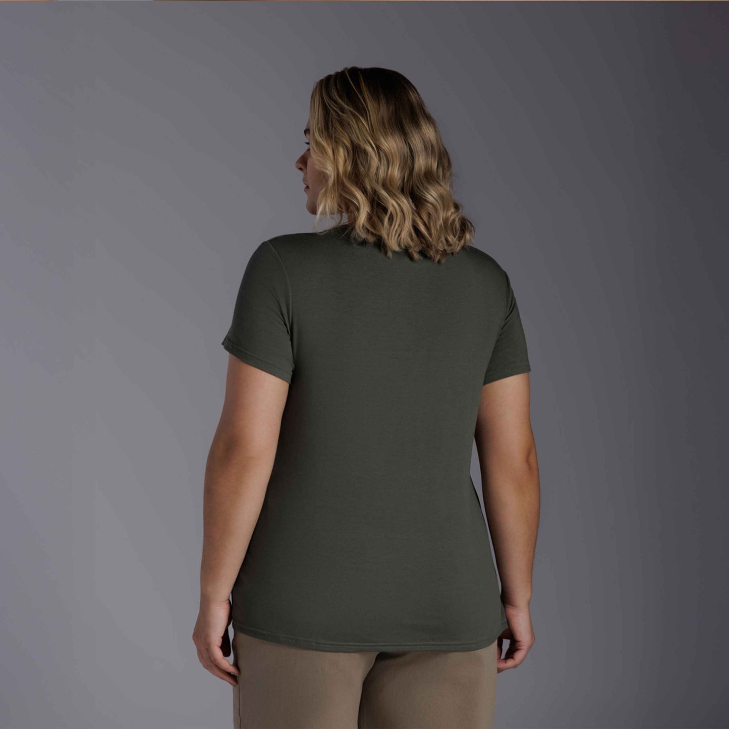 Tech T-Shirt Modal Plus Feminina - Verde Figo