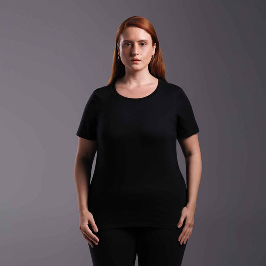 Tech T-shirt Impermeável Plus Feminina - Preto