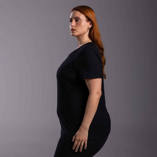 Tech T-shirt Impermeável Plus Feminina - Preto