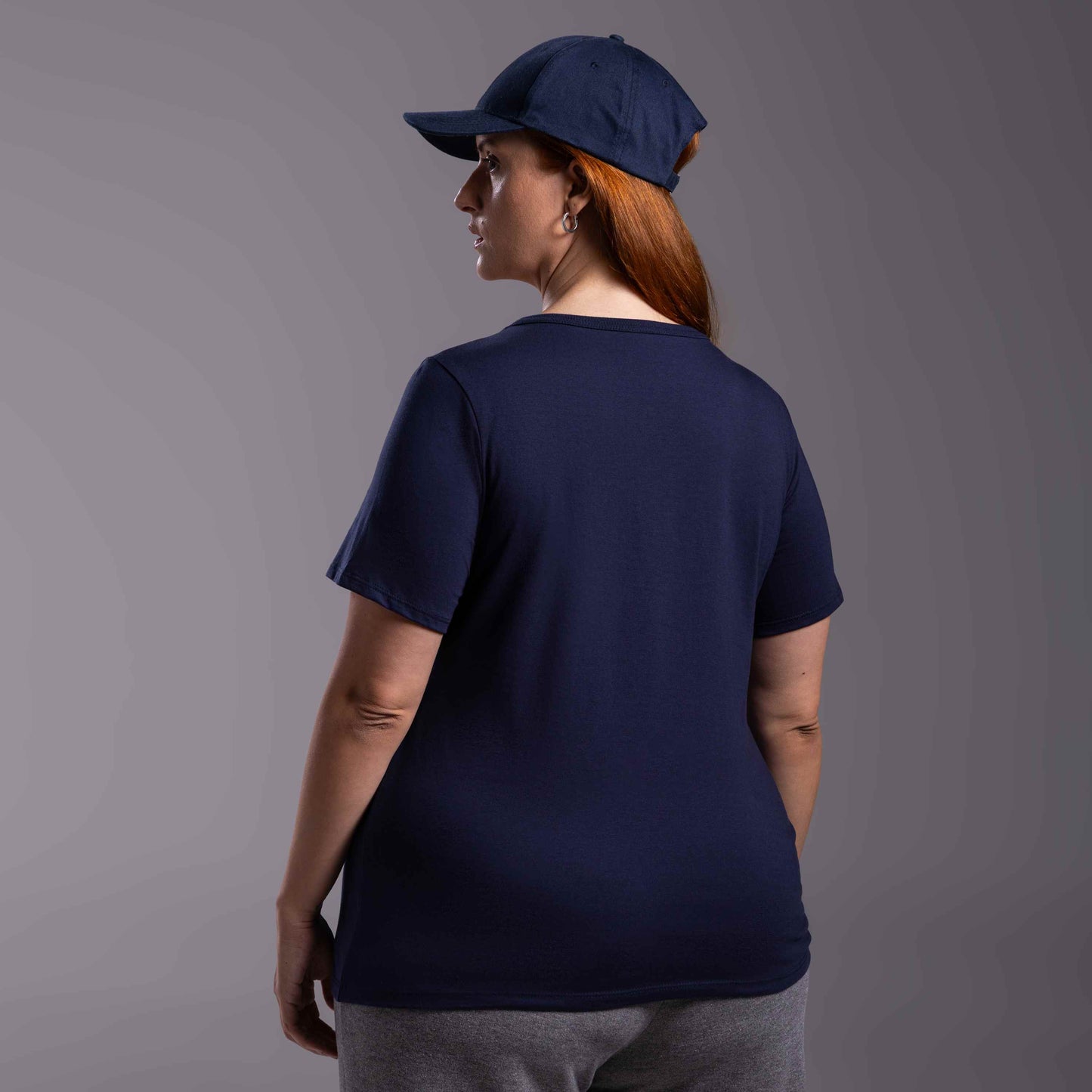 Tech T-shirt Impermeável Plus Feminina - Azul Marinho