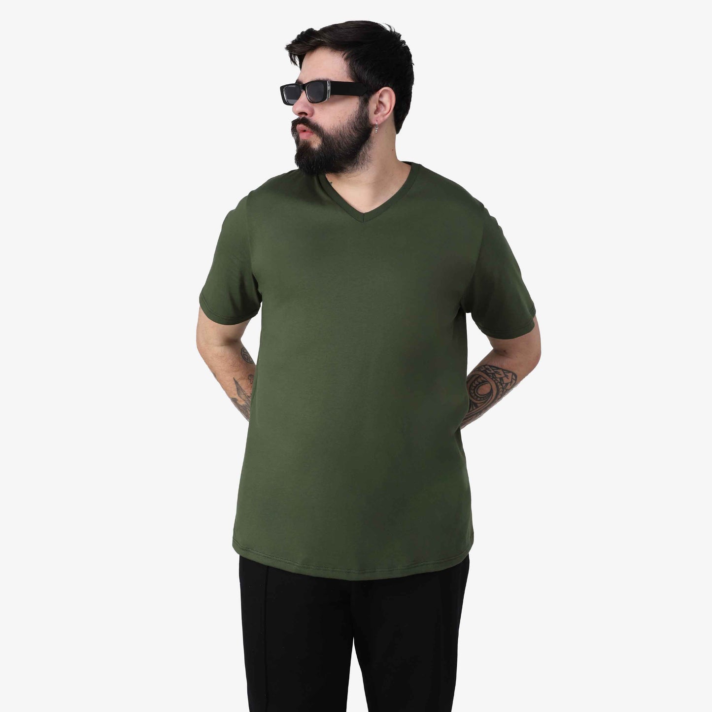 Tech T-Shirt Anti Odor Gola V Plus Masculina - Verde Selva