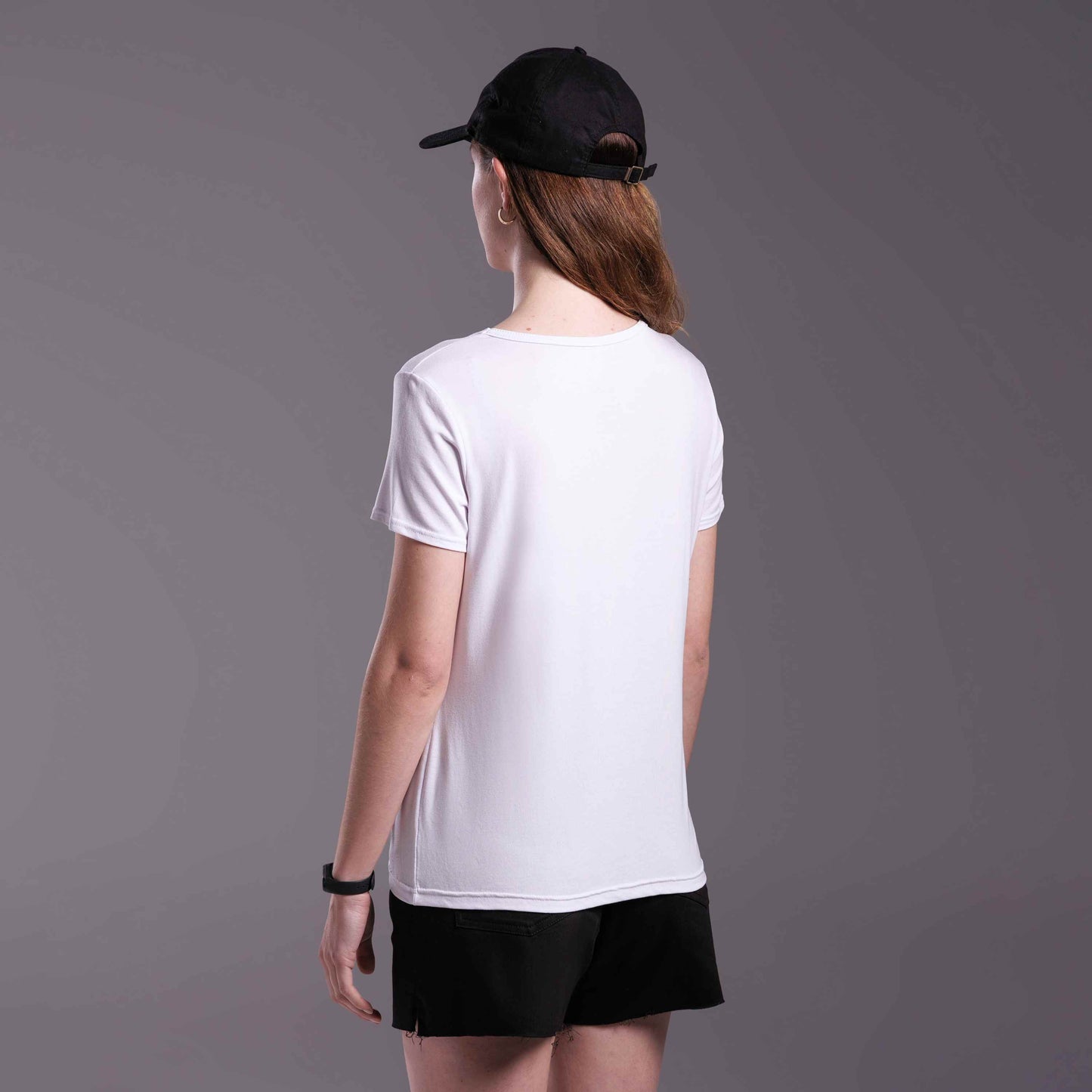 Tech T-Shirt Modal Gola V Feminina - Branco