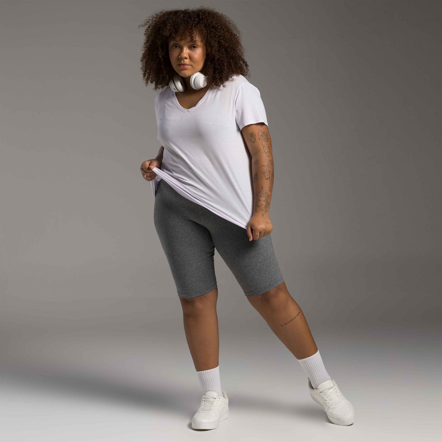 Tech T-Shirt Modal Gola V Plus Feminina - Branco