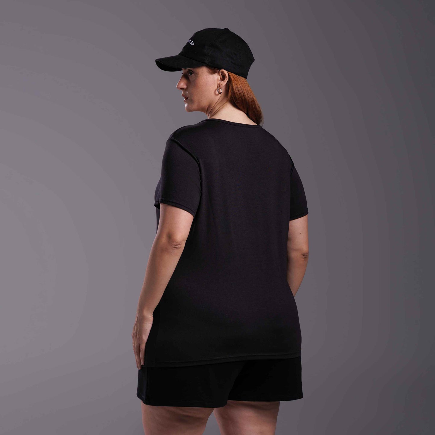 Tech T-Shirt Modal Gola V Plus Feminina - Preto