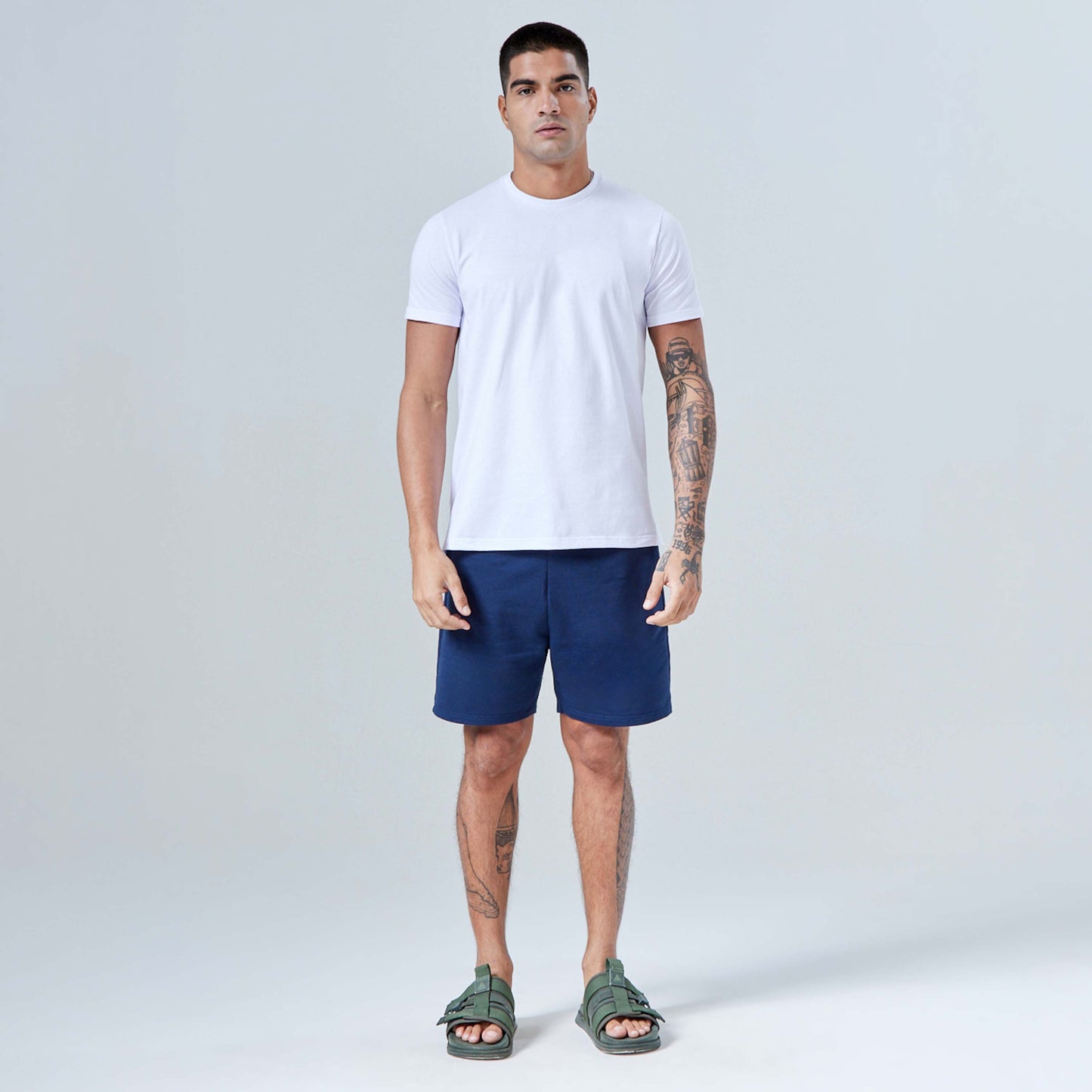 Bermuda Moletom Tech NoLiquid Masculina - Azul Marinho