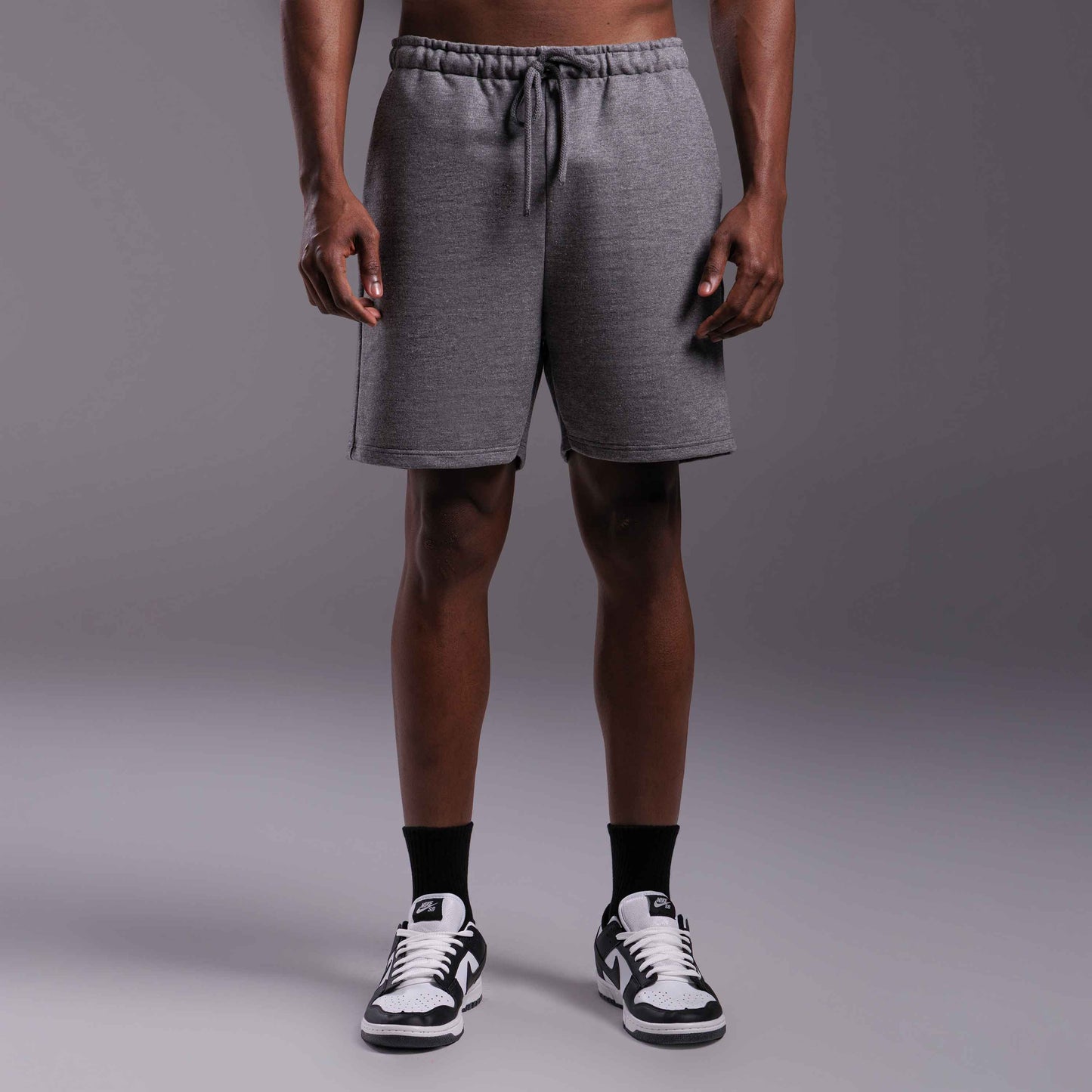 Bermuda Moletom Tech NoLiquid Masculina - Mescla Escuro