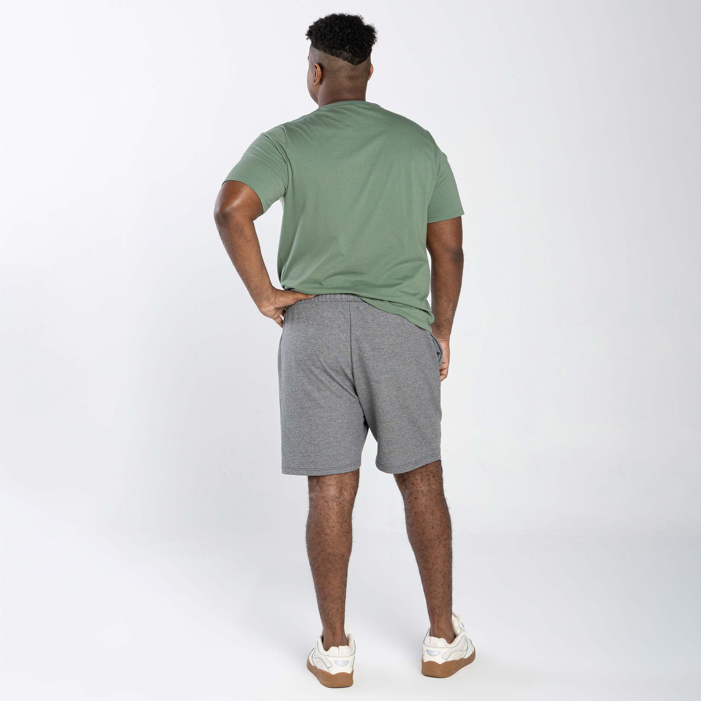 Bermuda Moletom Tech Impermeável Plus Masculina - Mescla Escuro