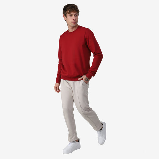 Blusão Tech NoLiquid Moletom Flanelado - Vermelho Escarlate