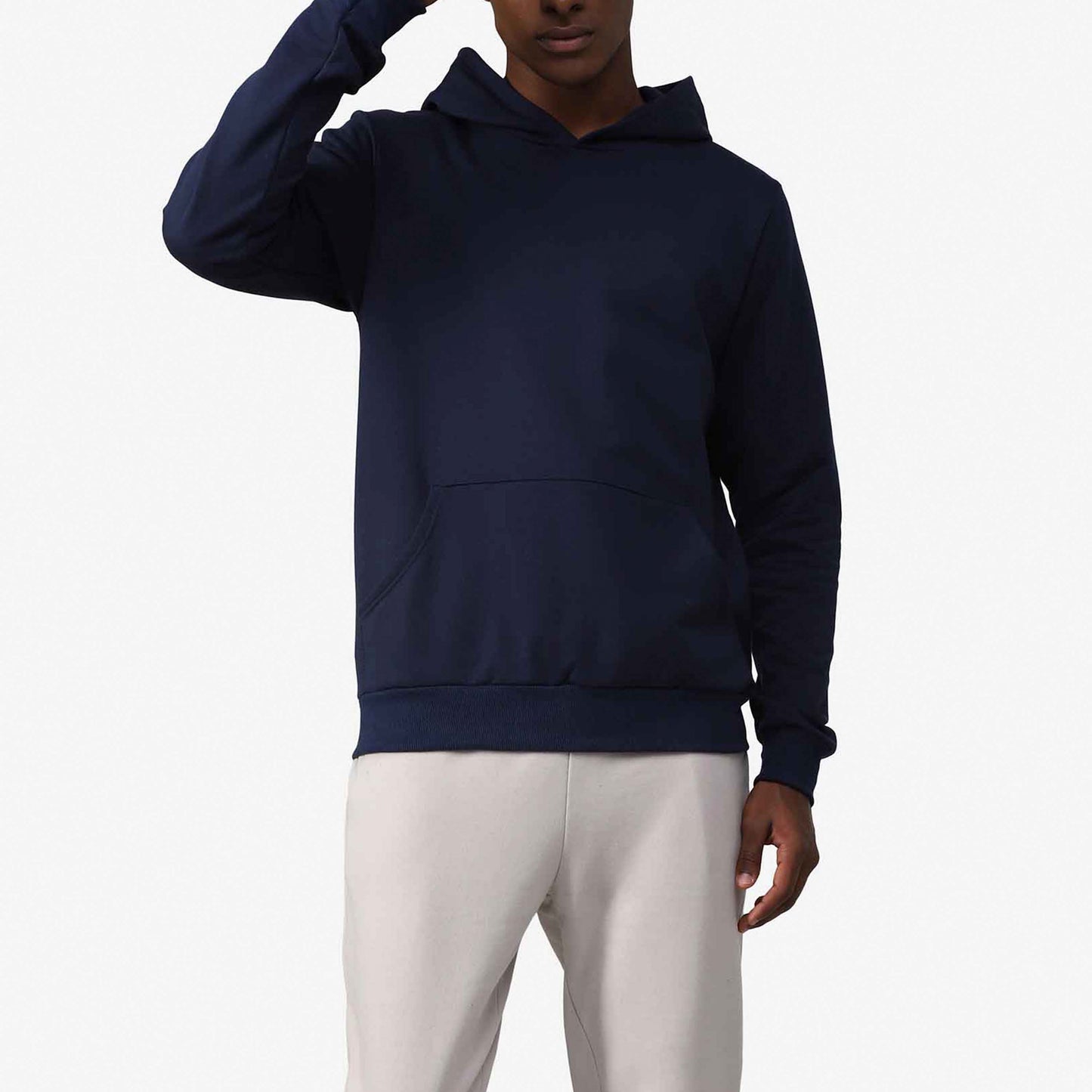 Blusão Tech Impermeável Moletom Flanelado Capuz - Azul Marinho
