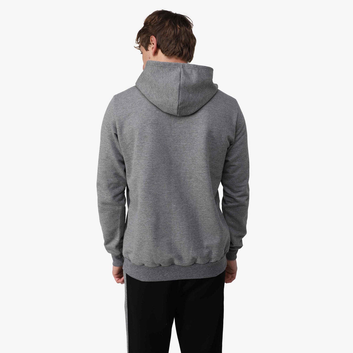 Blusão Tech NoLiquid Moletom Flanelado Capuz - Mescla Escuro