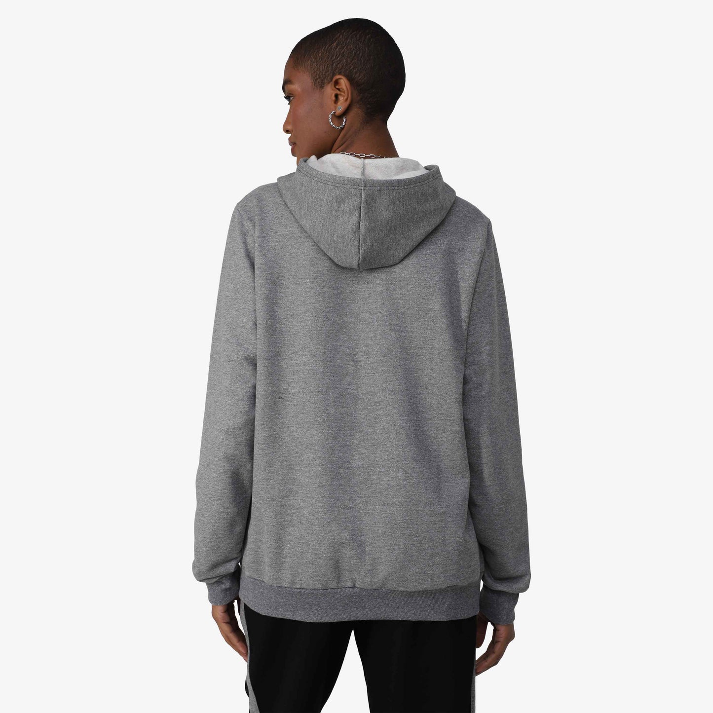 Blusão Tech NoLiquid Moletom Flanelado Capuz - Mescla Escuro
