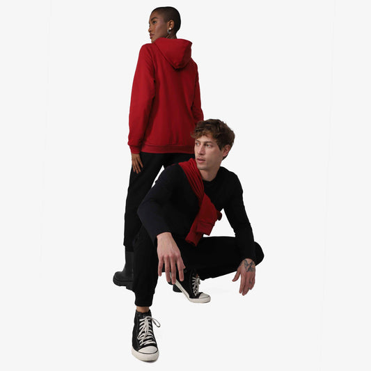 Jaqueta Tech NoLiquid Moletom Flanelado - Vermelho Escarlate