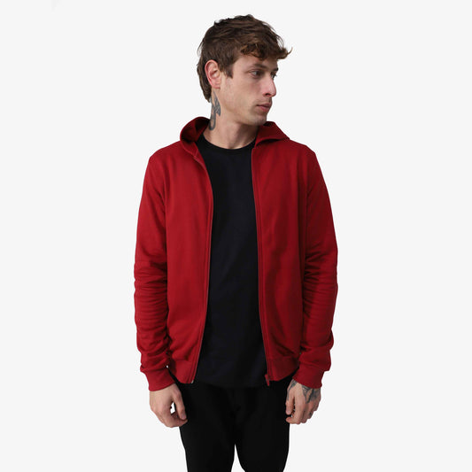 Jaqueta Tech NoLiquid Moletom Flanelado - Vermelho Escarlate