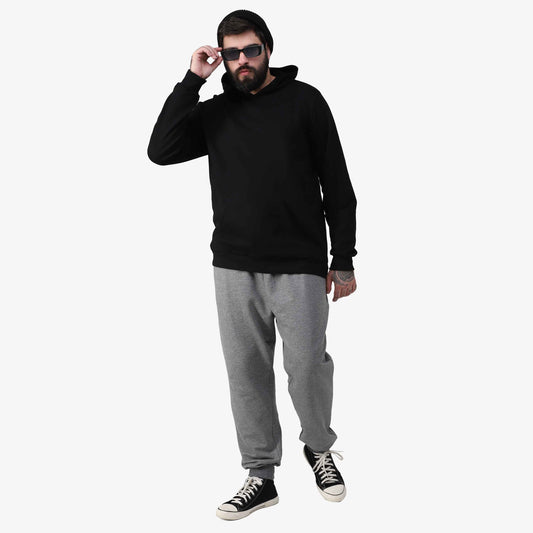 Blusão Tech NoLiquid Moletom Flanelado Capuz Plus Masculino - Preto