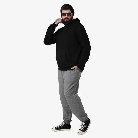 Blusão Tech NoLiquid Moletom Flanelado Capuz Plus Masculino - Preto