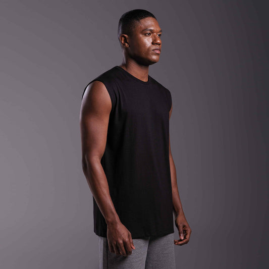 Regata Tech Air Alongada Masculina - Preto