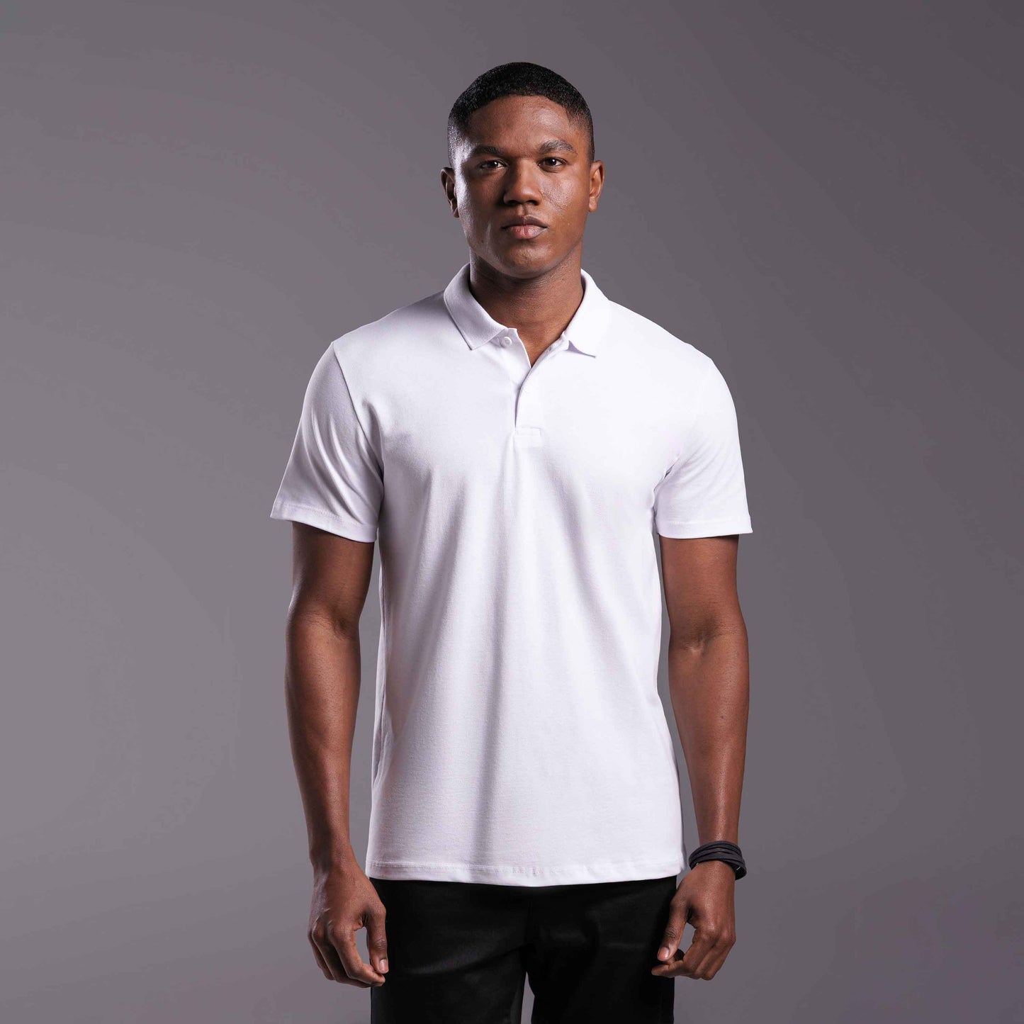 Camisa Polo Tech Anti Odor Piquet Masculina - Branco