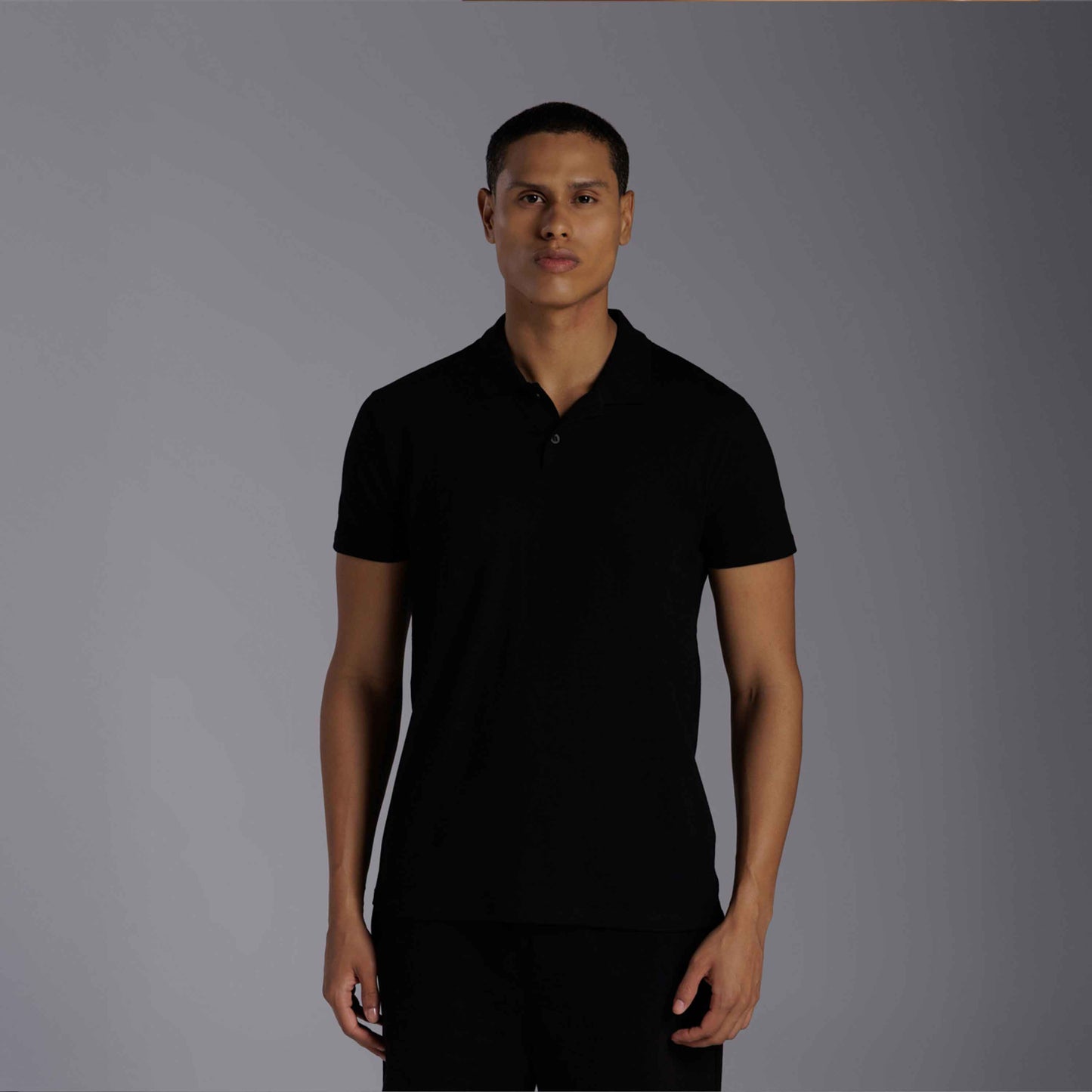 Camisa Polo Tech Anti Odor Piquet Masculina - Preto