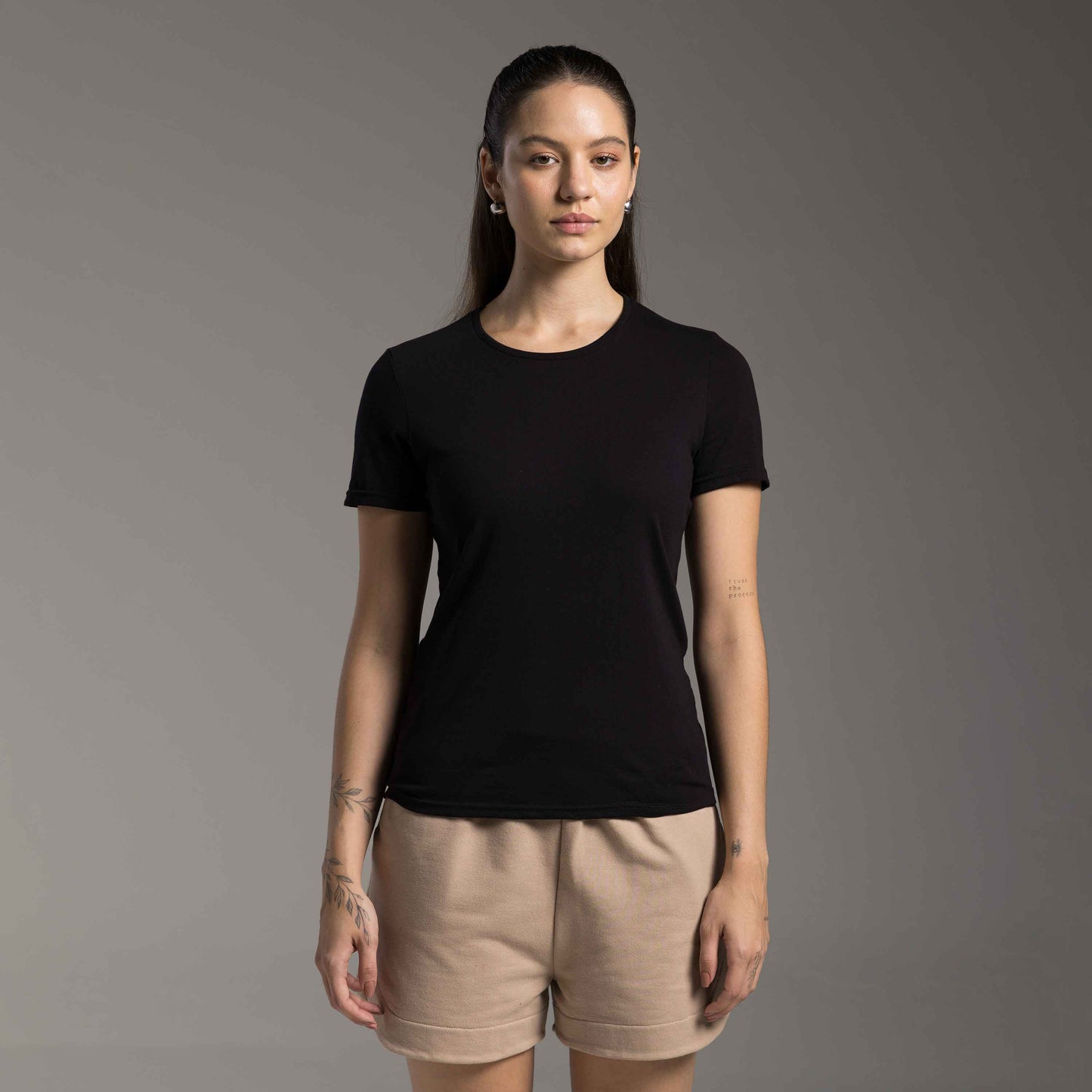 Tech T-Shirt Anti Odor Slim Feminina - Preto