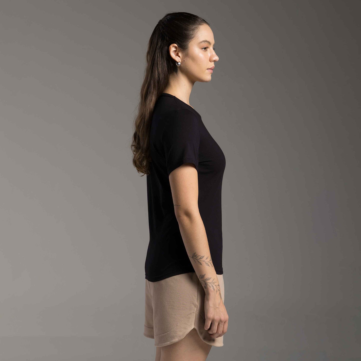 Tech T-Shirt Anti Odor Slim Feminina - Preto